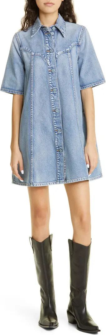 Organic Cotton Denim Minidress | Nordstrom