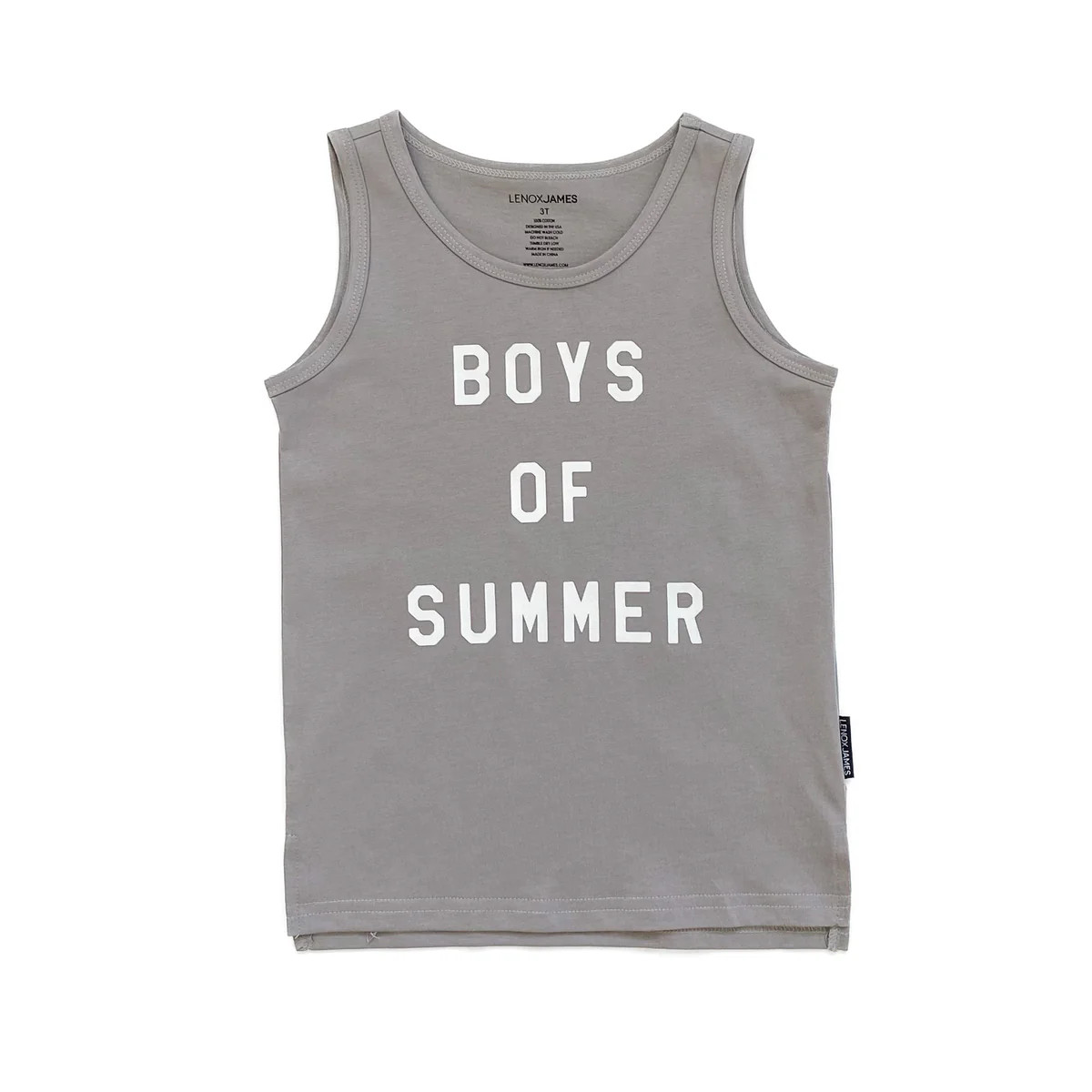 BOYS OF SUMMER TANK - FOG | LENOX JAMES