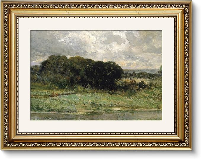 ARPEOTCY Vintage Gold Framed Wall Art, Swale Land Scenery Retro Paintings, Canvas Prints Artwork ... | Amazon (US)
