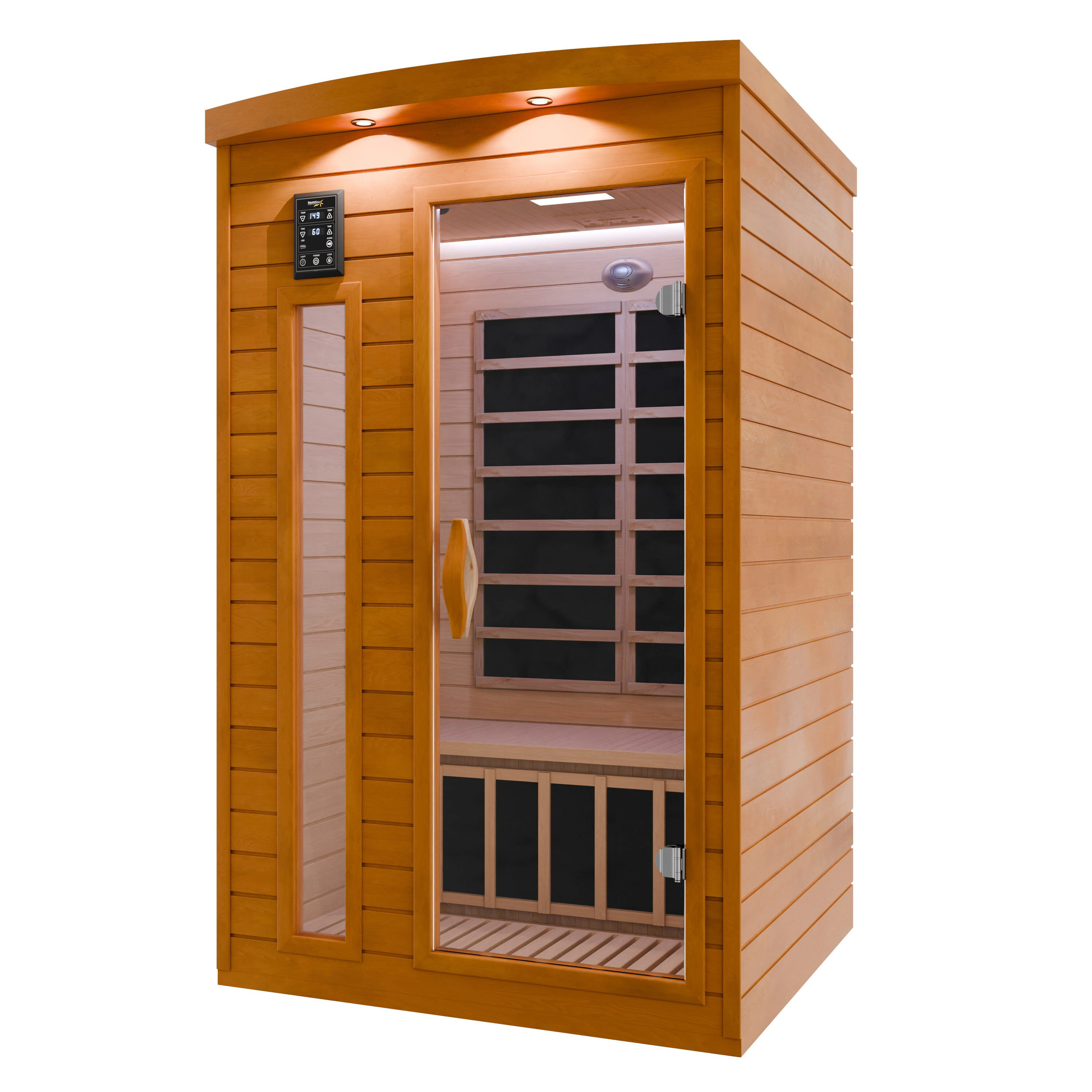 SaunaSpa 74.8-in H x 47.4-in W x 47-in D Wood Infrared sauna one_size | SCLS0015 | Lowe's
