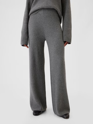 CashSoft Shaker-Stitch Sweater Pants | Gap (US)