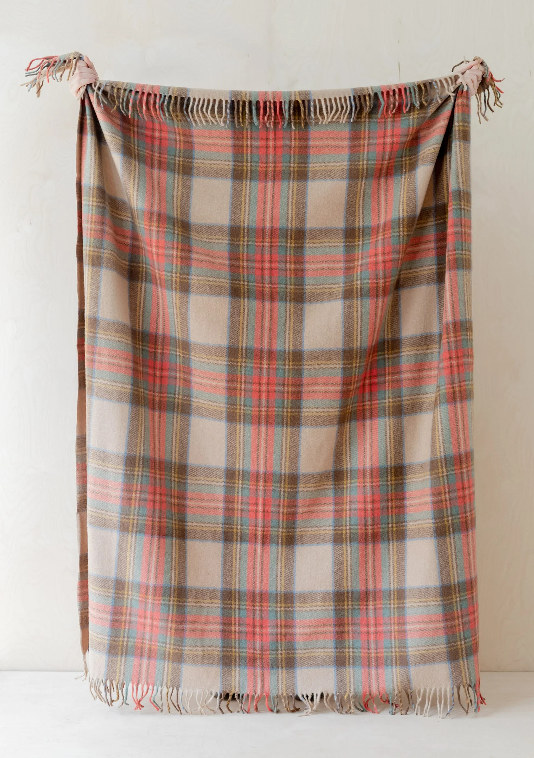 Recycled Wool Blanket in Stewart Dress Antique Tartan | The Tartan Blanket Co.