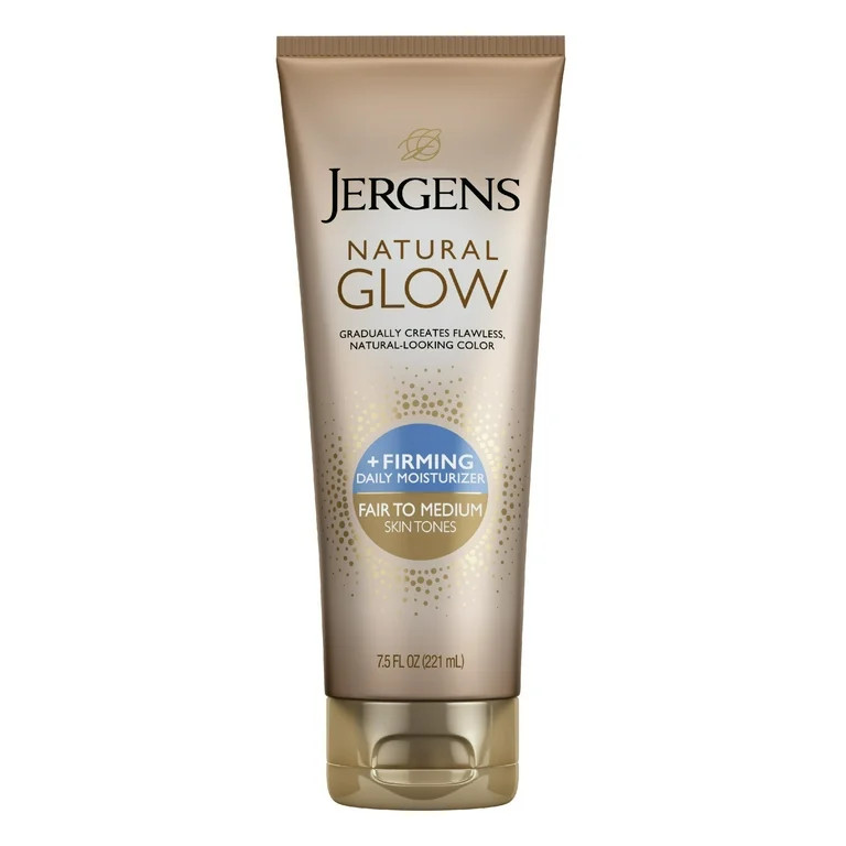 Jergens Natural Glow Firming Daily Moisturizer, Self Tanner, Fair to Medium Tone, 7.5 oz | Walmart (US)