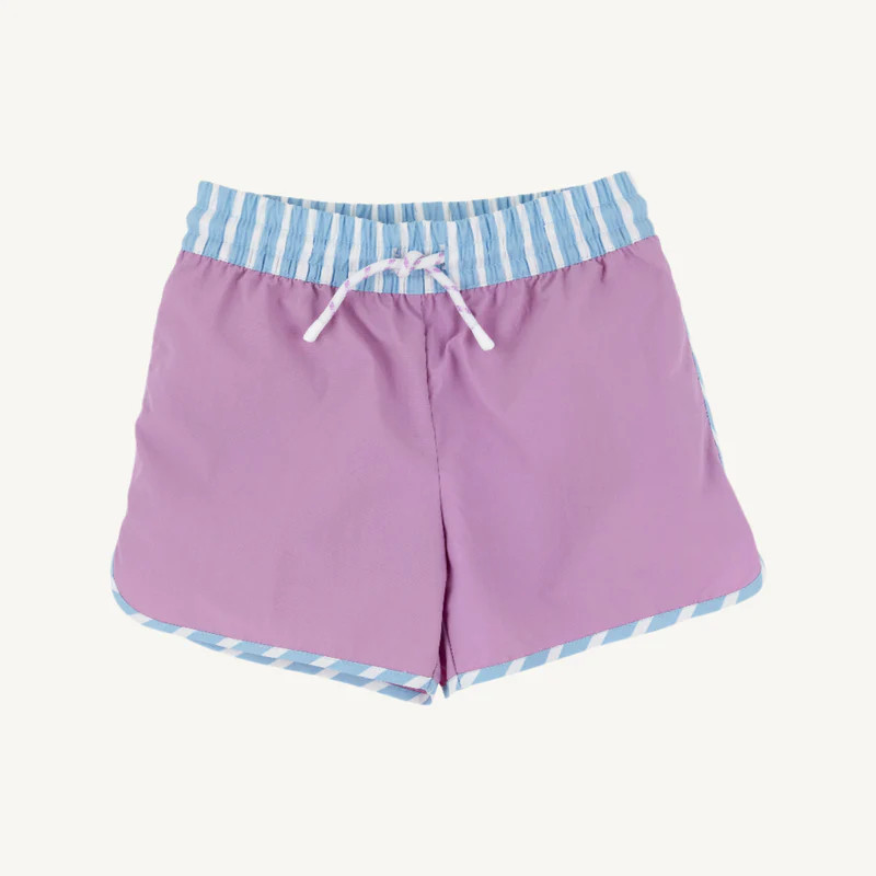 Tanner Trunks - Valley High Violet with Sarasota Sky Stripe | The Beaufort Bonnet Company
