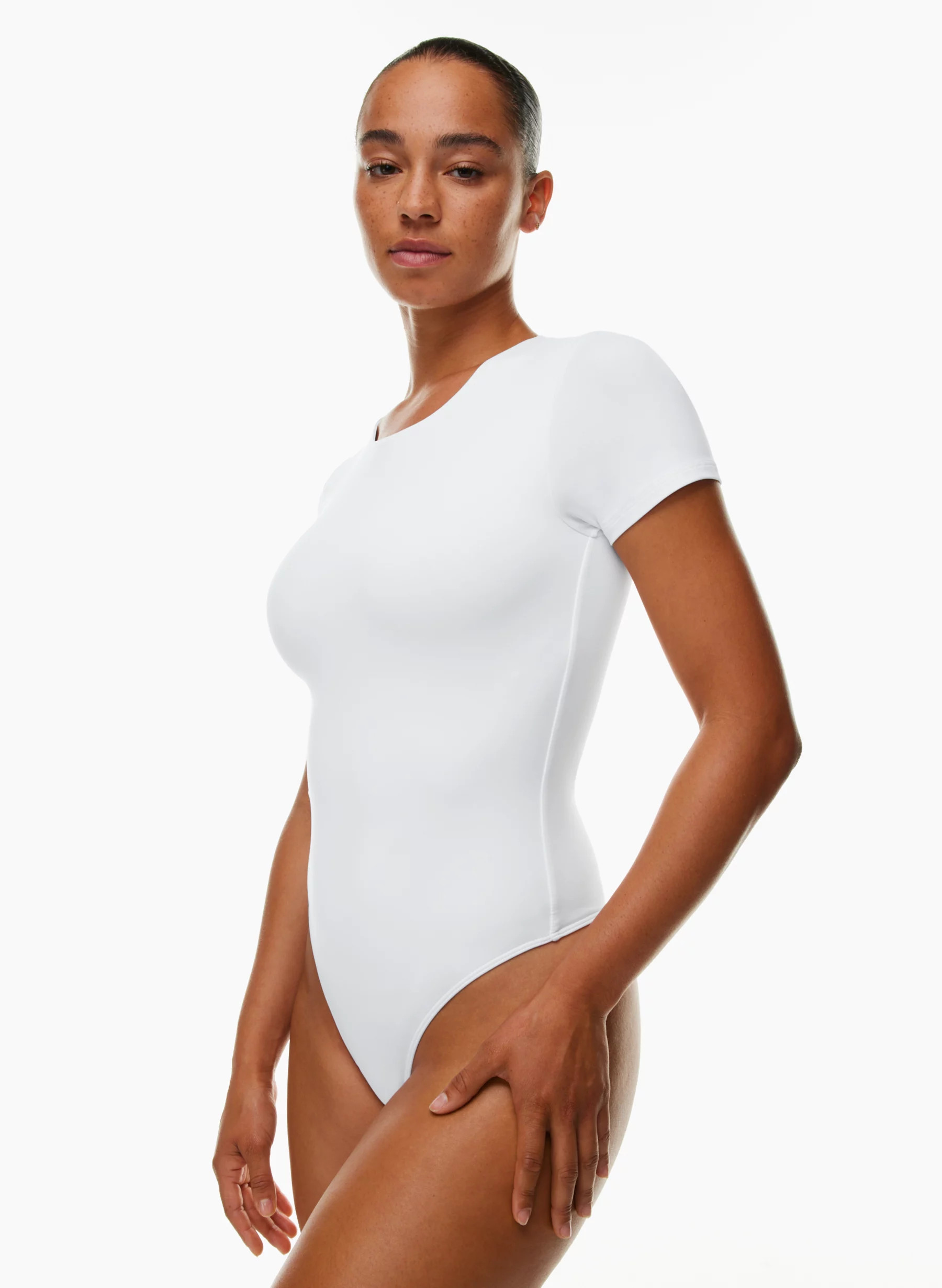 CONTOUR CREW SHORTSLEEVE BODYSUIT | Aritzia