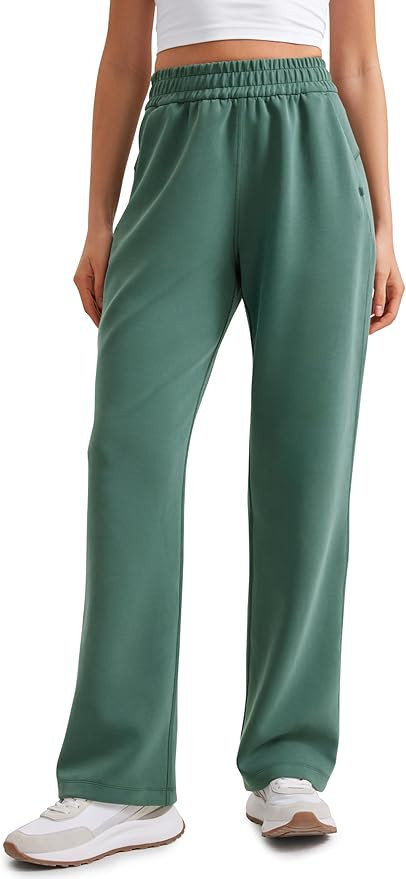 CRZ YOGA SoftAura Wide Leg Sweatpants Women 31" Modal High Waisted Lounge Travel Casual Sweat Pan... | Amazon (US)