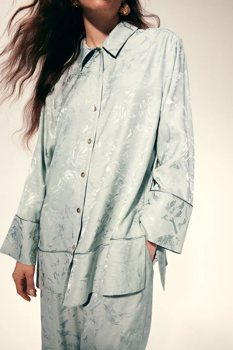 Jacquard-weave shirt | H&M (UK, MY, IN, SG, PH, TW, HK)