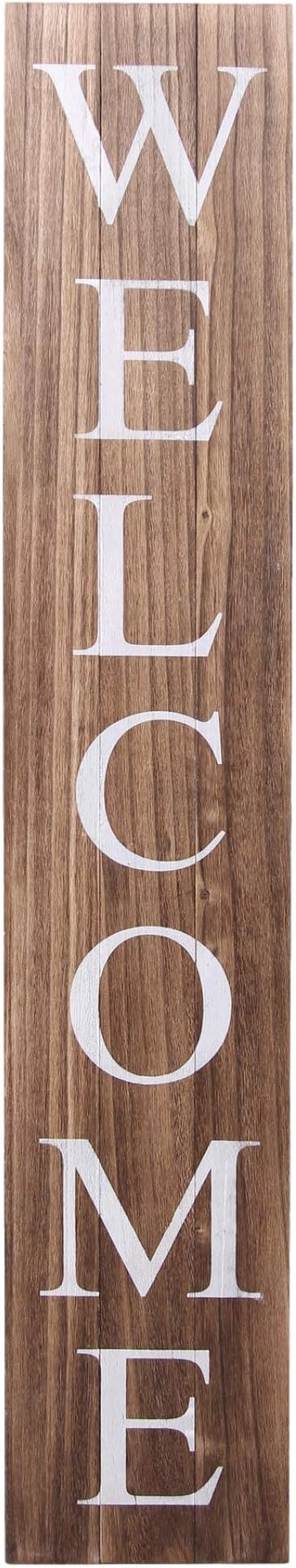 ALBEN Welcome Sign for Front Door Porch – 5 Feet Tall, Vertical Wooden Outdoor and Indoor Welco... | Amazon (US)