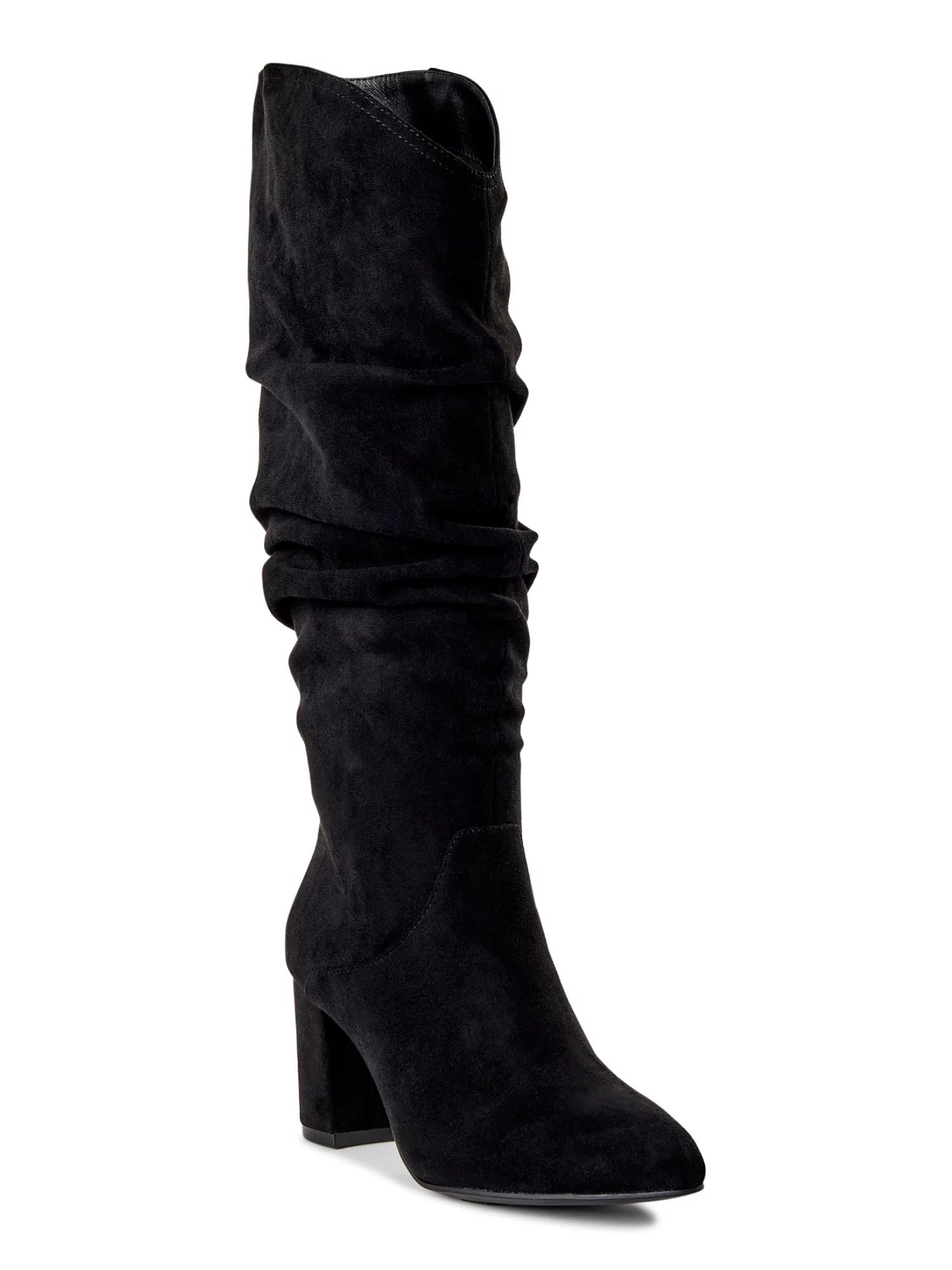 Time and Tru Women's Tall Slouch Boots | Walmart (US)