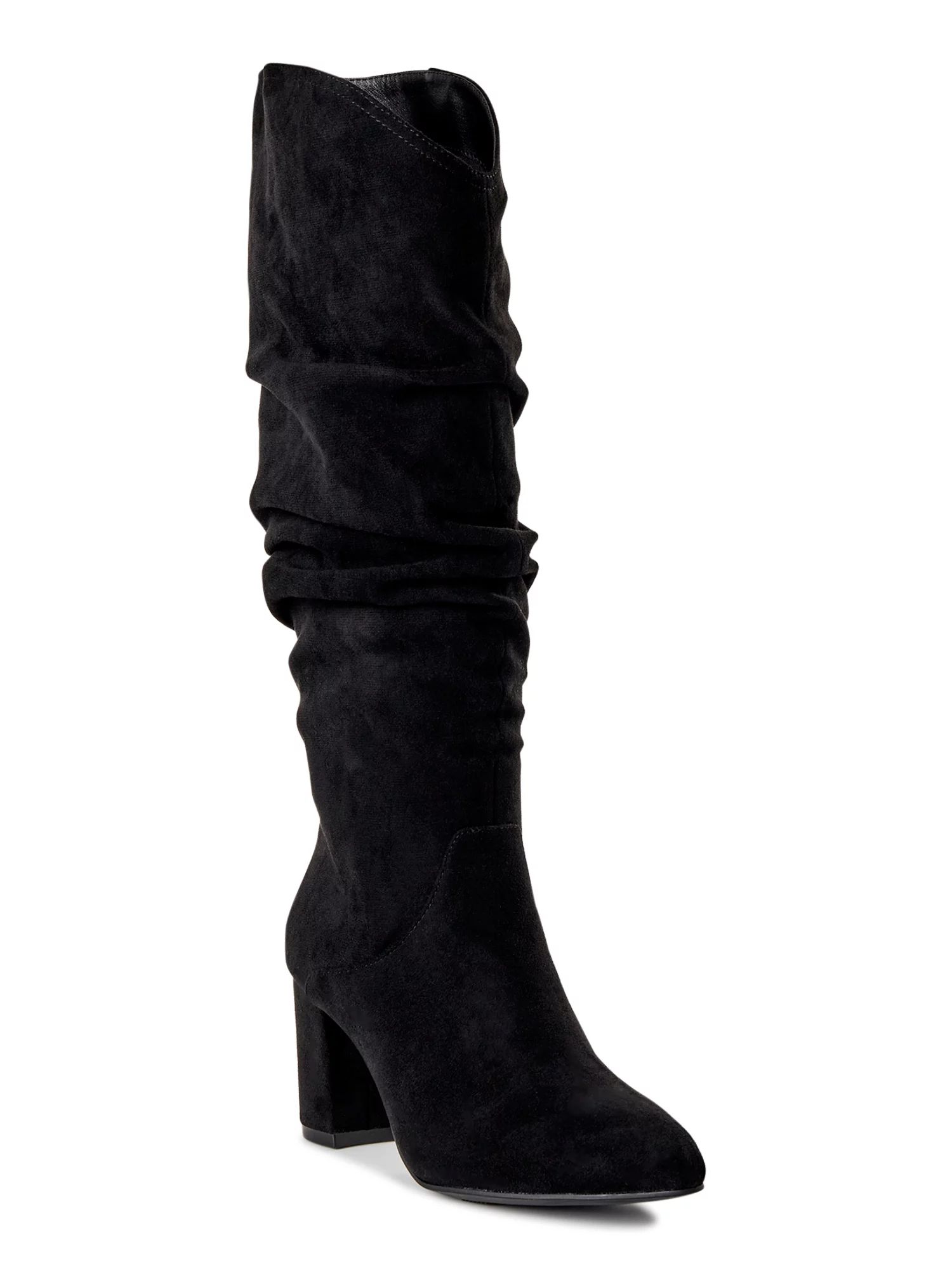 Time and Tru Women's Tall Slouch Boots - Walmart.com | Walmart (US)