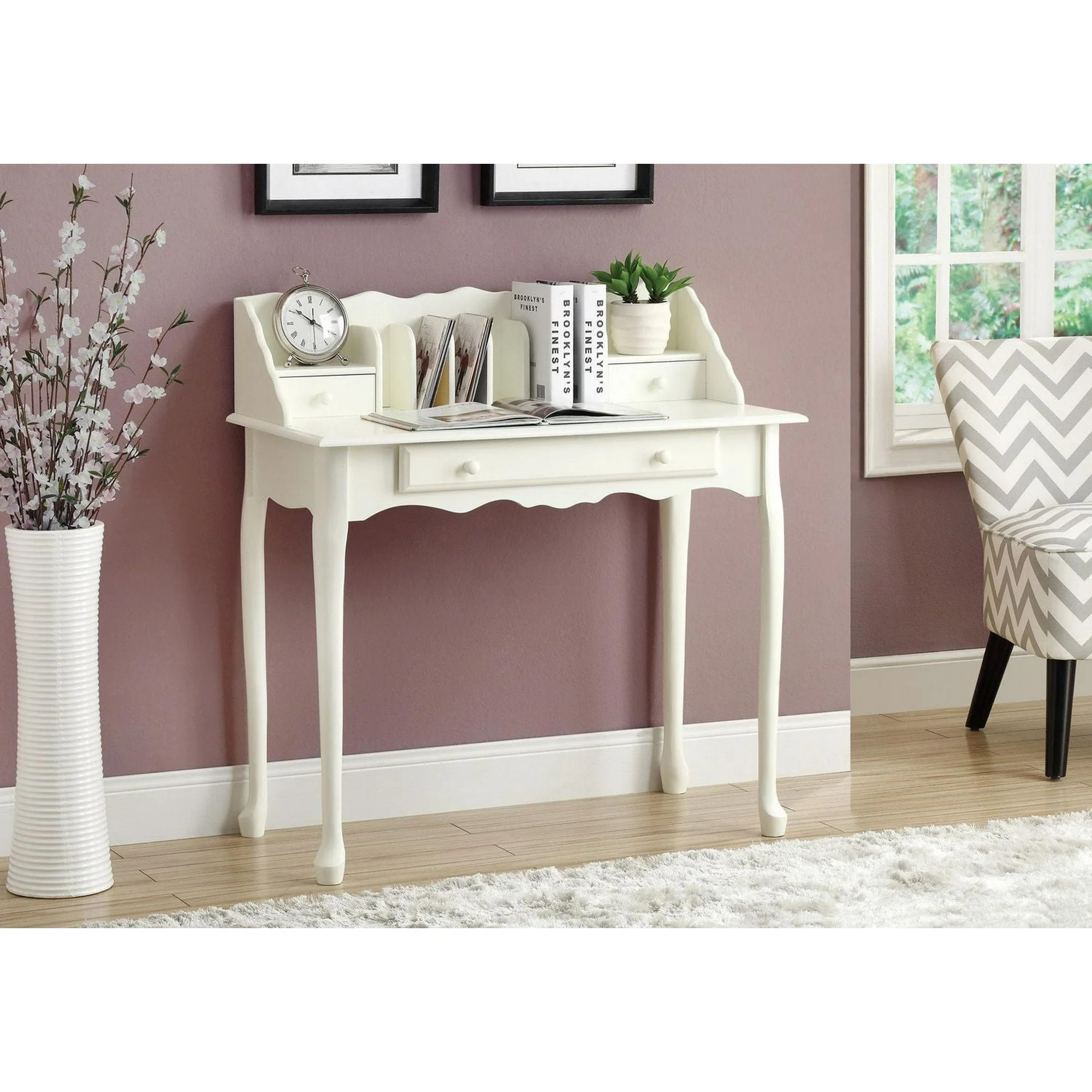 Monarch Specialties Computer Desk, Home Office, Laptop, Storage Drawers, 36"l, Work, Wood, White,... | Walmart (CA)