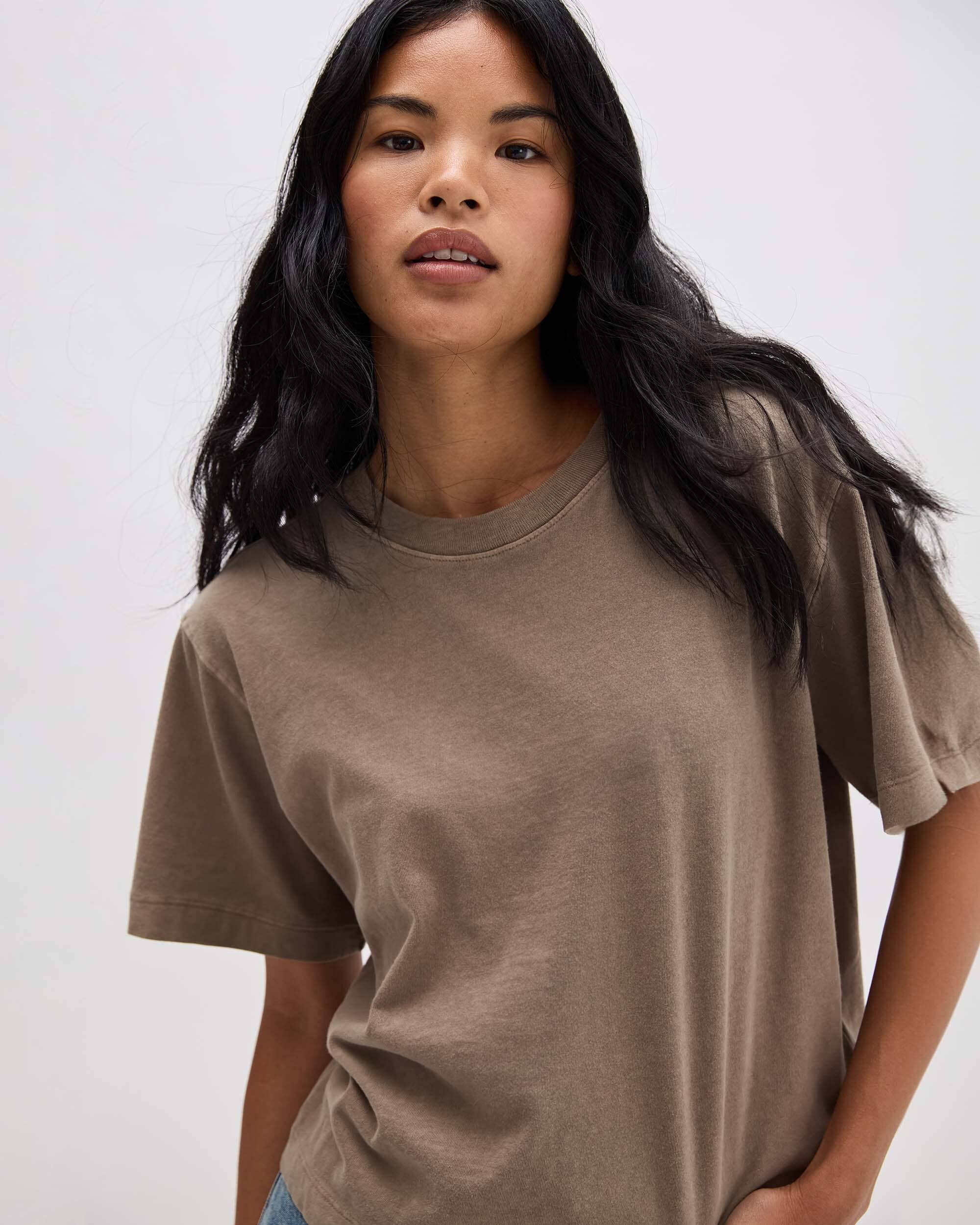 Women's Relaxed Crop Tee | Richer Poorer