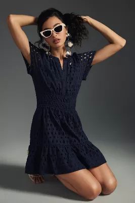 The Somerset Eyelet Mini Dress | Anthropologie (US)