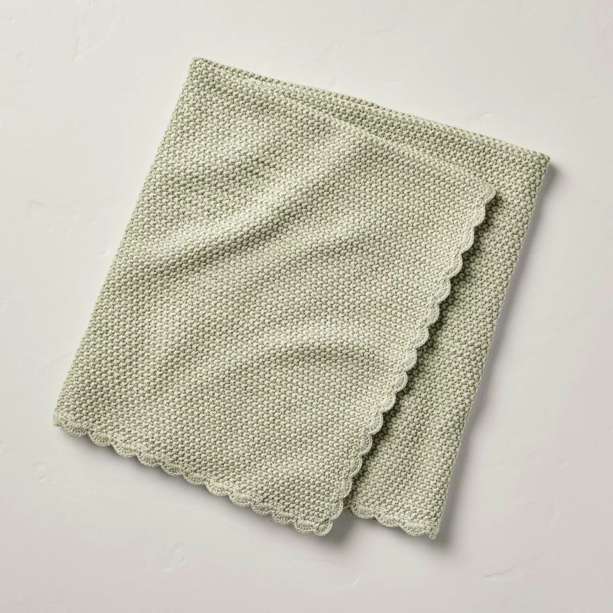 Scalloped Trim Knit Baby Blanket - Hearth & Hand™ with Magnolia | Target