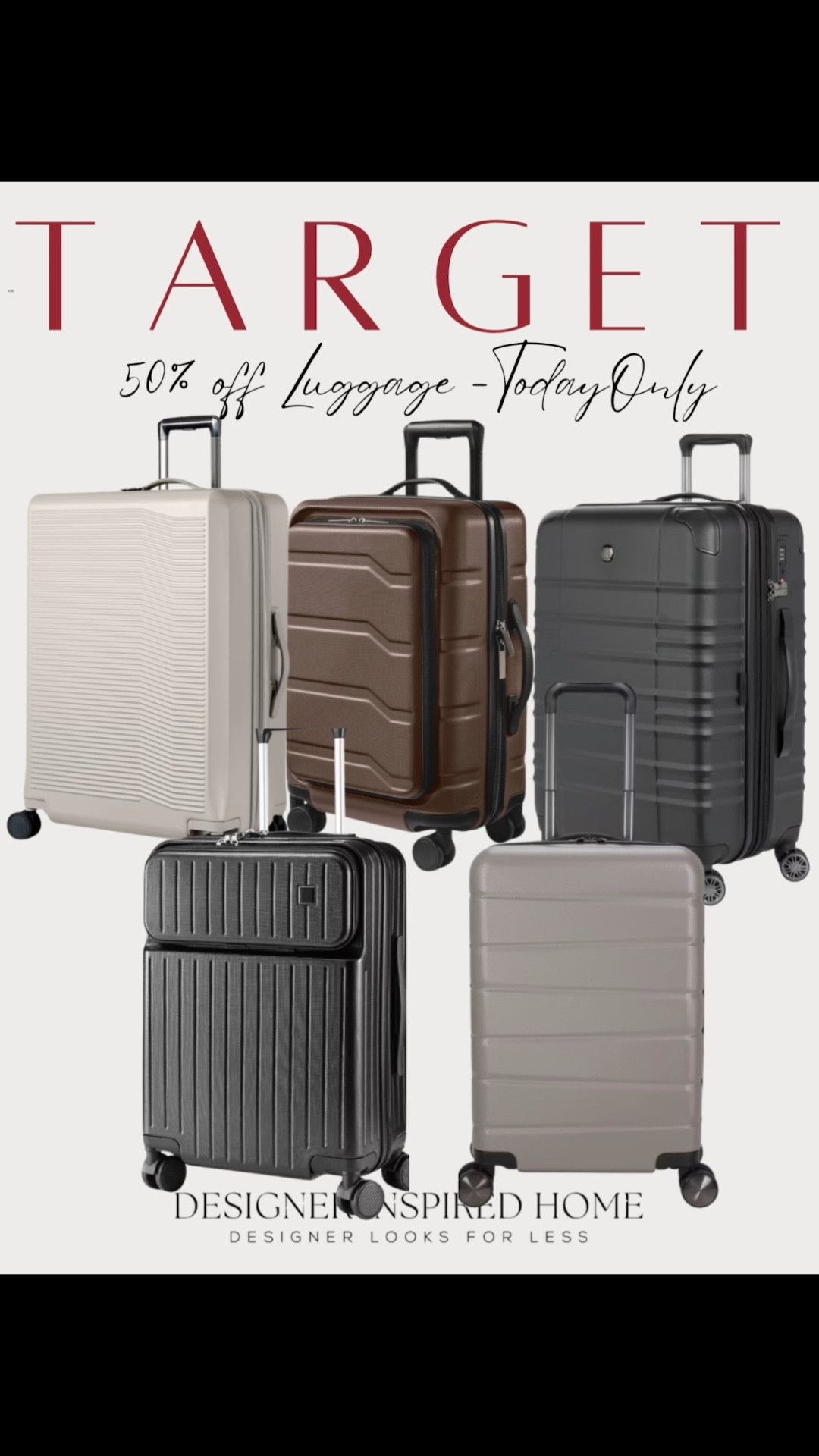 Target has 50% off luggage today only! 

#LTKGiftGuide #LTKSaleAlert #LTKTravel