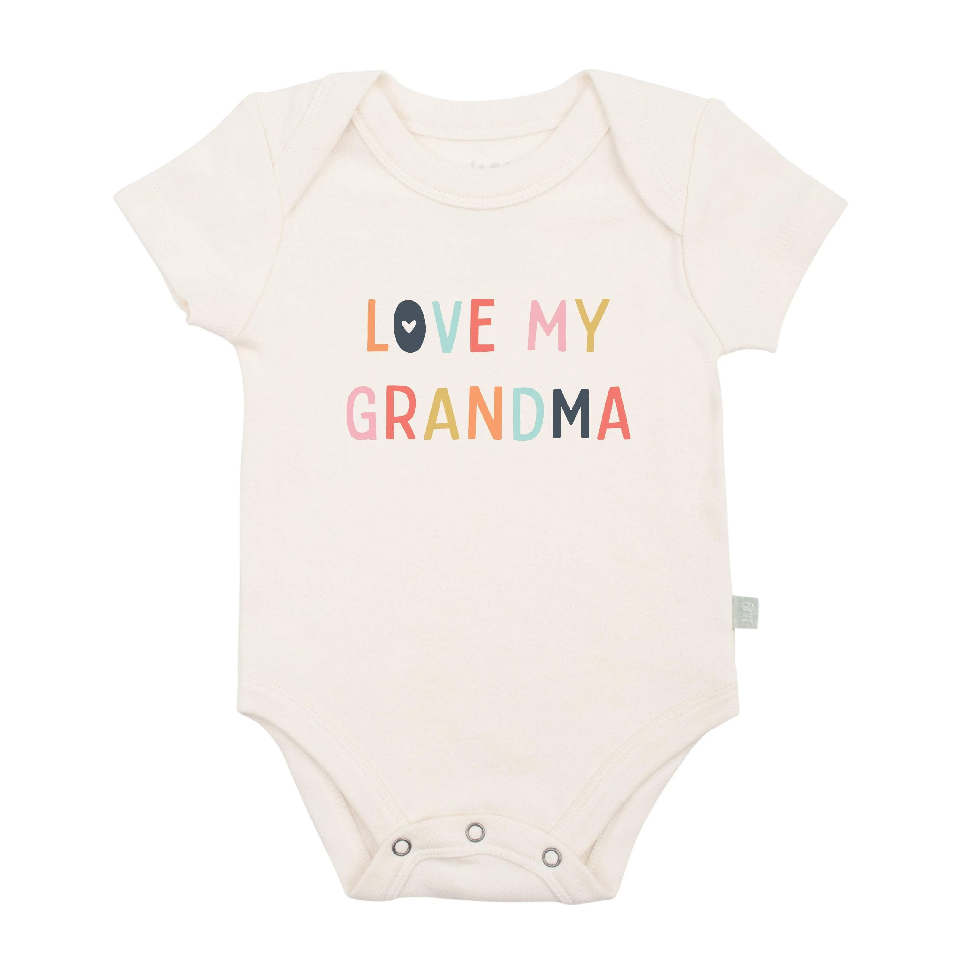 Organic Baby Onesie - Love Grandma | 100% Cotton | Finn + Emma | FINN + EMMA, LLC