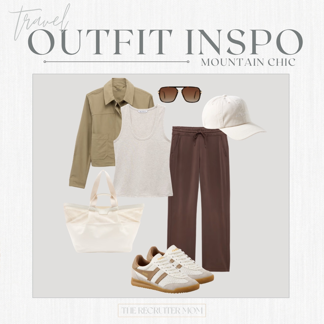 Trail-ready but make it cute ⛰️ An olive shirt jacket layered over a simple tank with easy brown pants is that effortless mountain-morning look. Throw on a ball cap and retro sneakers and you're set for whatever the day brings🤎

#LTKSeasonal #LTKOver40 #LTKTravel