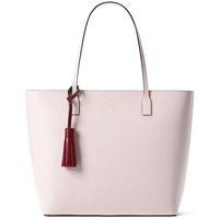 NEW KATE SPADE KARLA WRIGHT PLACE PINK PLUM RIO LARGE ZIP TOTE BAG HANDBAG PURSE | Bonanza (Global)