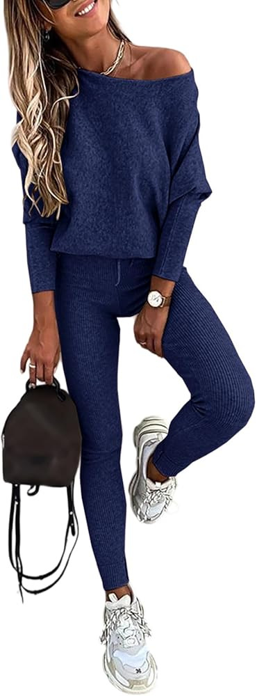 CHICME 2 Piece Lounge Outfit Tracksuit Sweatsuit | Amazon (US)