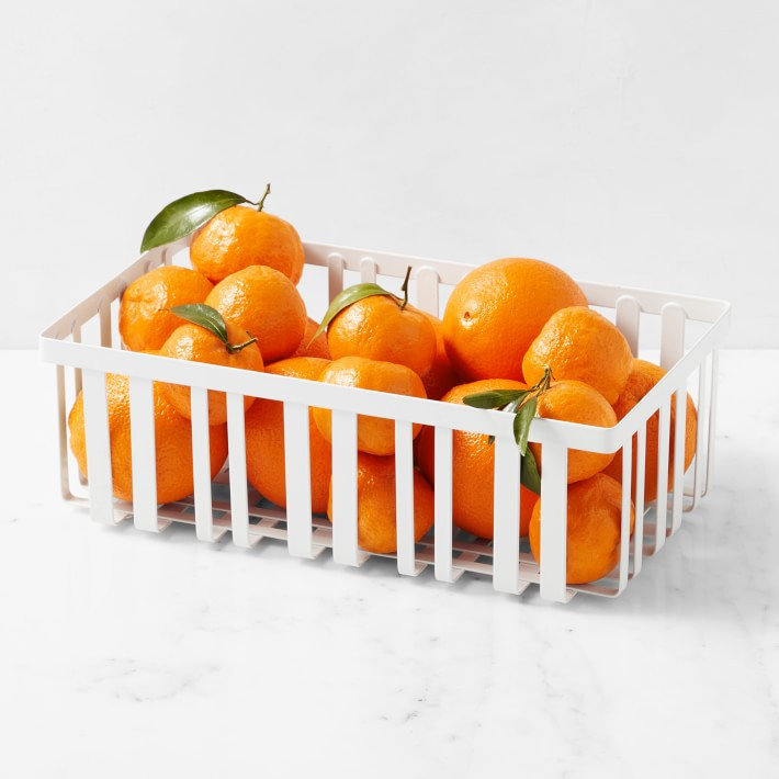 Hold Everything Metal Powder Coat Basket | Williams-Sonoma