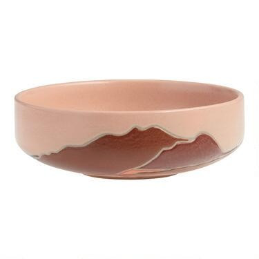 Kolor Me Koby Wax Resist Landscape Serving Bowl | World Market