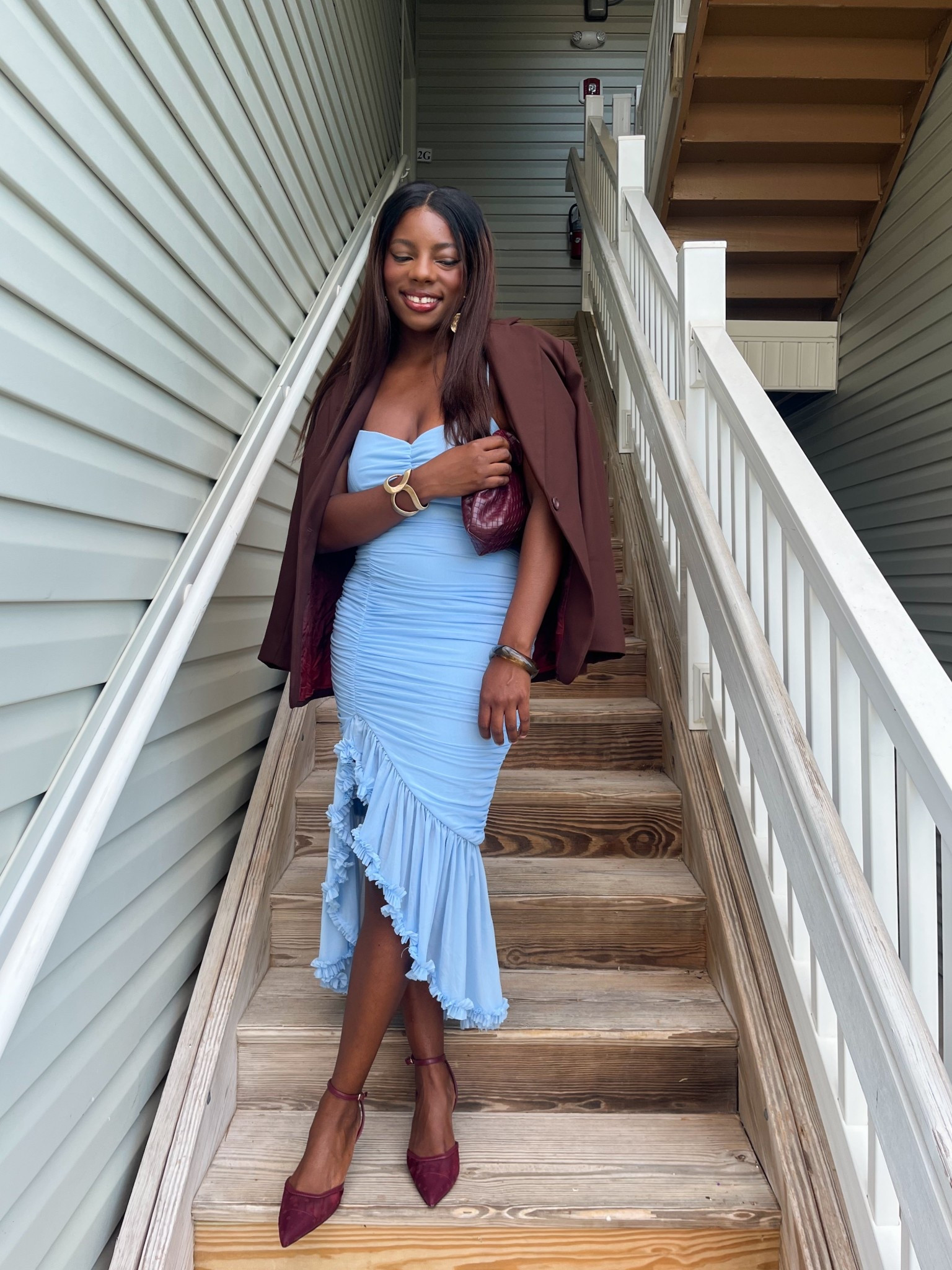 Burgundy and baby blue for fall sign me up! WHAT I wore to a fall influencer dinner 

#LTKStyleTip #LTKFindsUnder100 #LTKSeasonal
