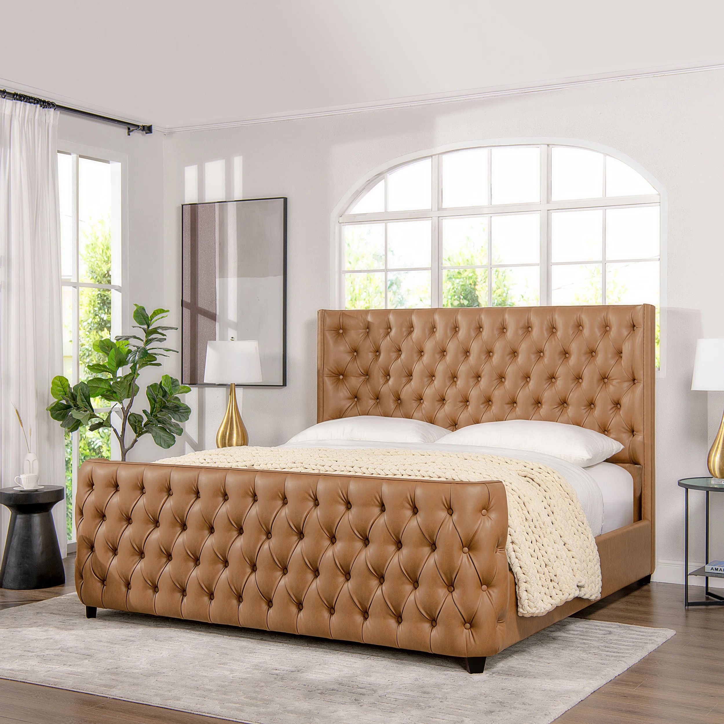 Brooklyn Upholstered Wingback Bed | Wayfair North America