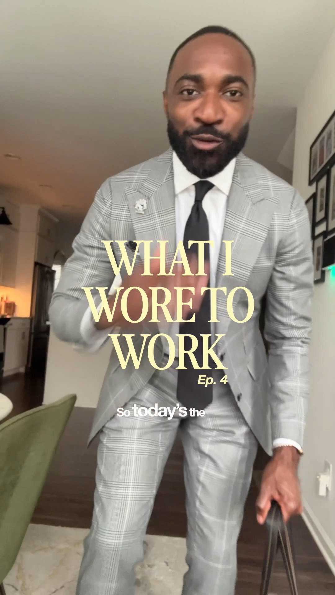 What I wore to work. The suit is custom but I’m linking similar looks.