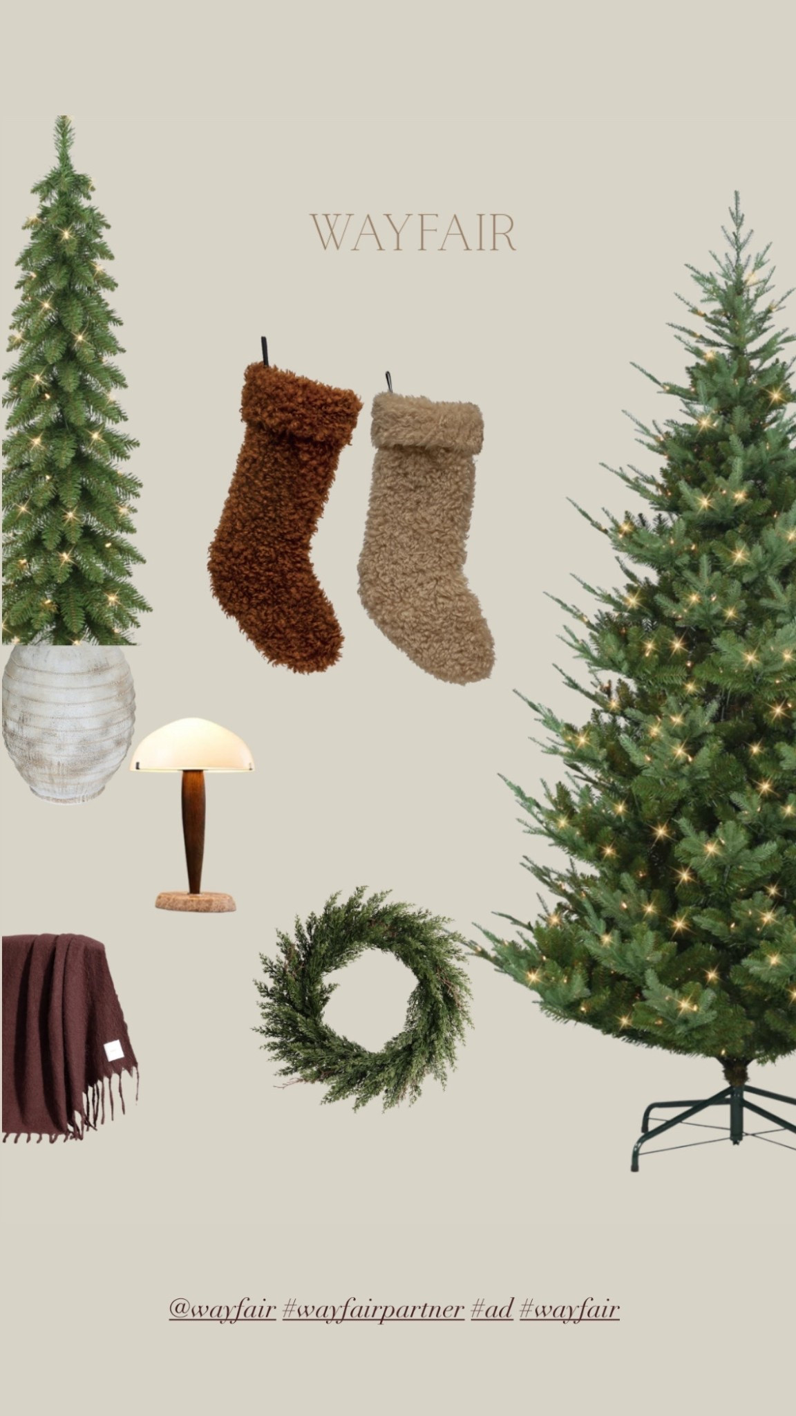 holiday affordable finds @wayfair! 
these pieces easily elevates the space effortlessly this holiday season🎅🏼🛷

#wayfair #wayfairpartner #ad 

#LTKSeasonal #LTKFindsUnder100 #LTKHoliday
