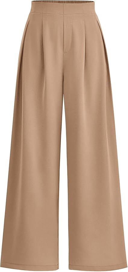 KIRUNDO Womens Summer Wide Leg Dress Pants High Waisted Palazzo Business Casual Work Office Flowy... | Amazon (US)