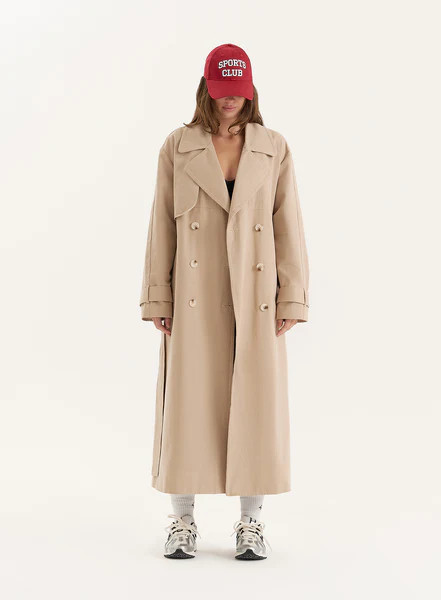 Beige Belted Trench Coat- Tabi | 4th & Reckless