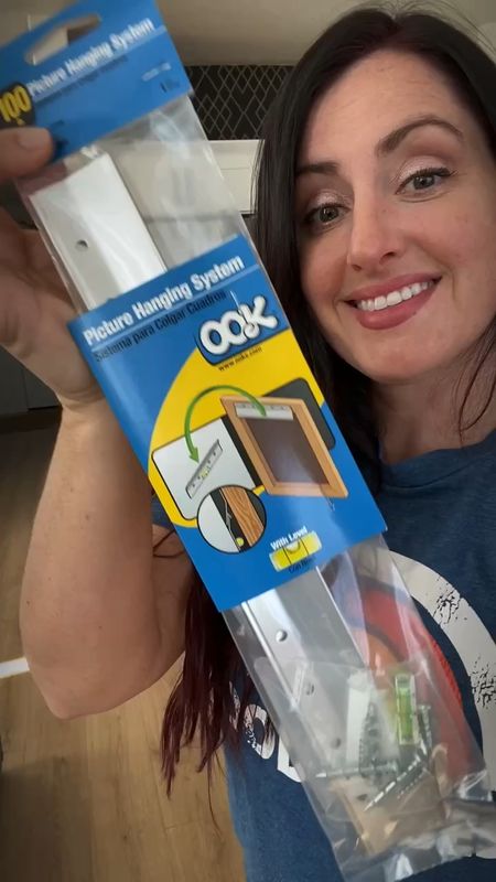 This how I hang anything heavy or large in my home solo. The Ook picture hanging system! It comes with a level so you can make sure it is straight easily and anchors rated up to 100lbs. 

#LTKfamily #LTKhome #LTKunder50