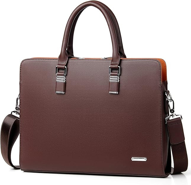 FSD.WG]Business Bag Leather Briefcase Shoulder Laptop Business Bag for Men | Amazon (US)