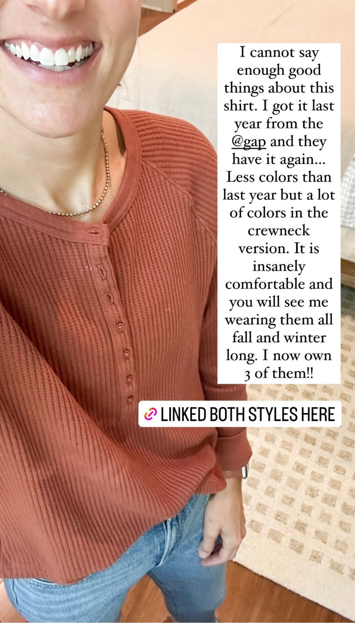 This shirt is so great and I own it in three colors! So comfortable and perfect for layering in the fall & winter. I got mine last year but they have super similar styles this year!

#LTKSeasonal #LTKstyletip #LTKsalealert