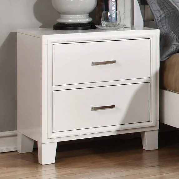 Bedroom Nightstand, Wooden Bedside Table with 2 Storage Drawers, Modern Casual Night Table Sofa T... | Walmart (US)