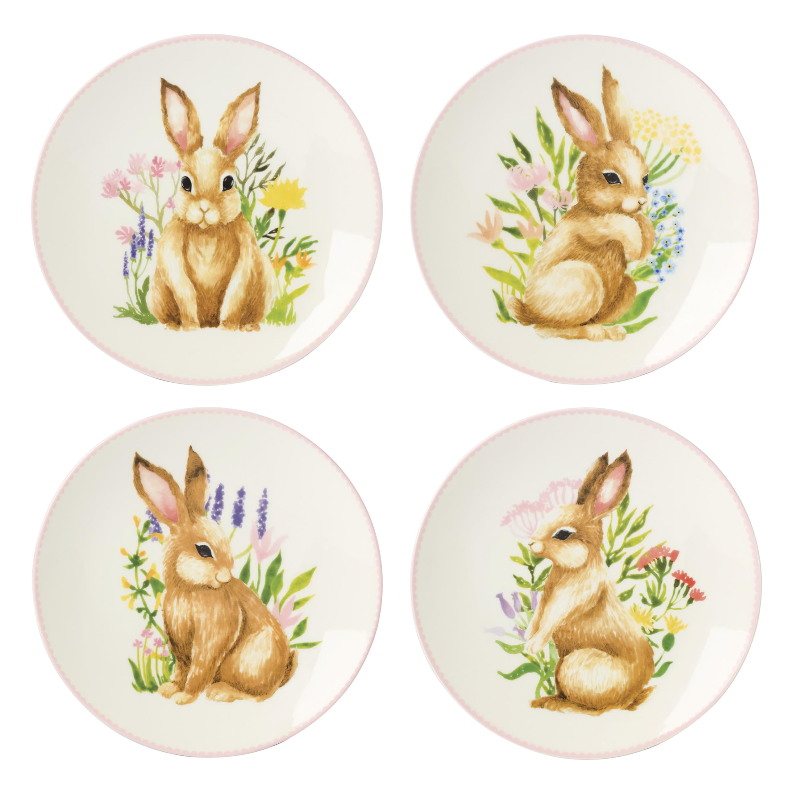 Lenox 897155 Bunny Accent Plates, Set Of 4 | Amazon (US)
