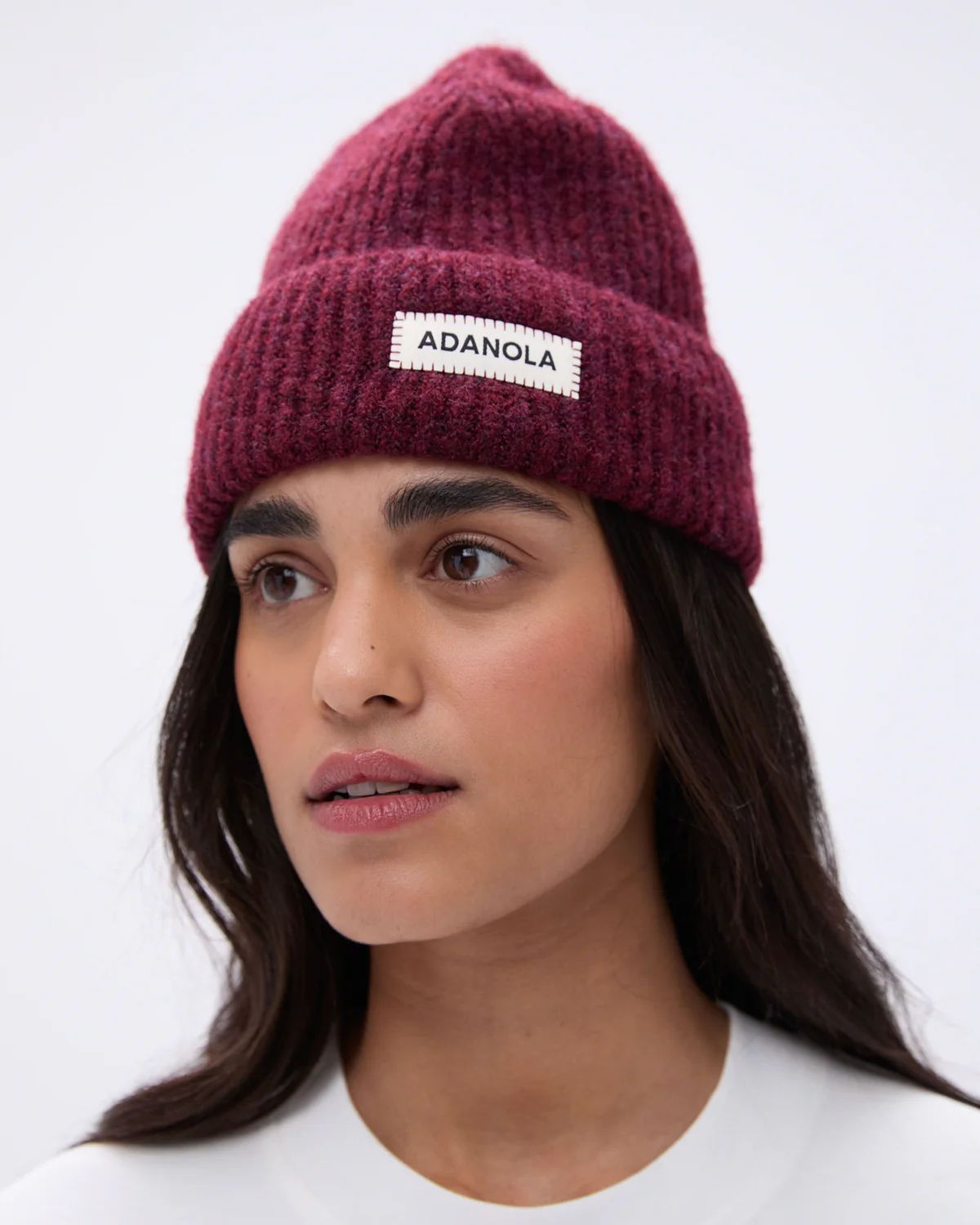 Knit Beanie - Dark Cherry | Adanola UK