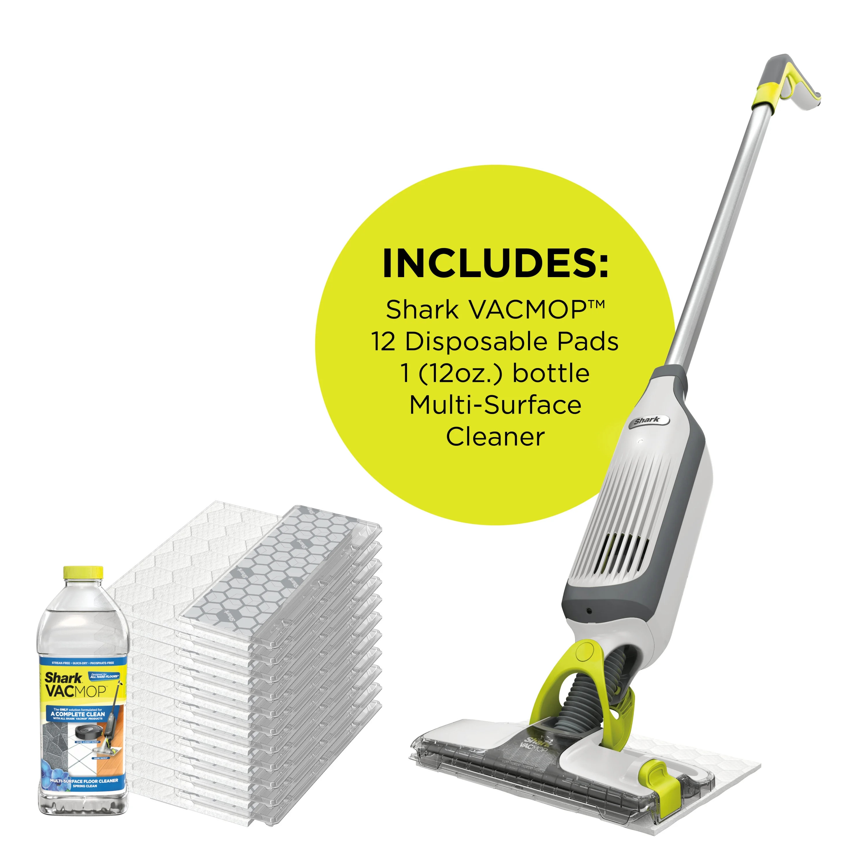 Shark VACMOP™ Cordless Hard Floor Vacuum Mop with Disposable VACMOP™ Pad VM200P12 - Walmart.c... | Walmart (US)
