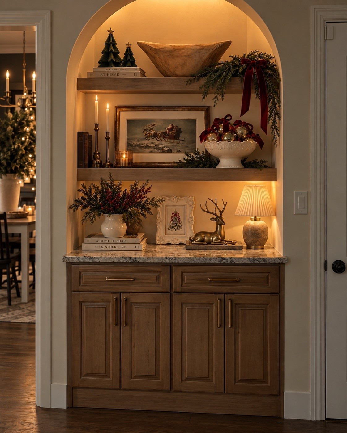 Shelf styling made easy thanks to Walmart 🦌♥️🎄

#LTKdayinmylife #LTKSeasonal #LTKHome