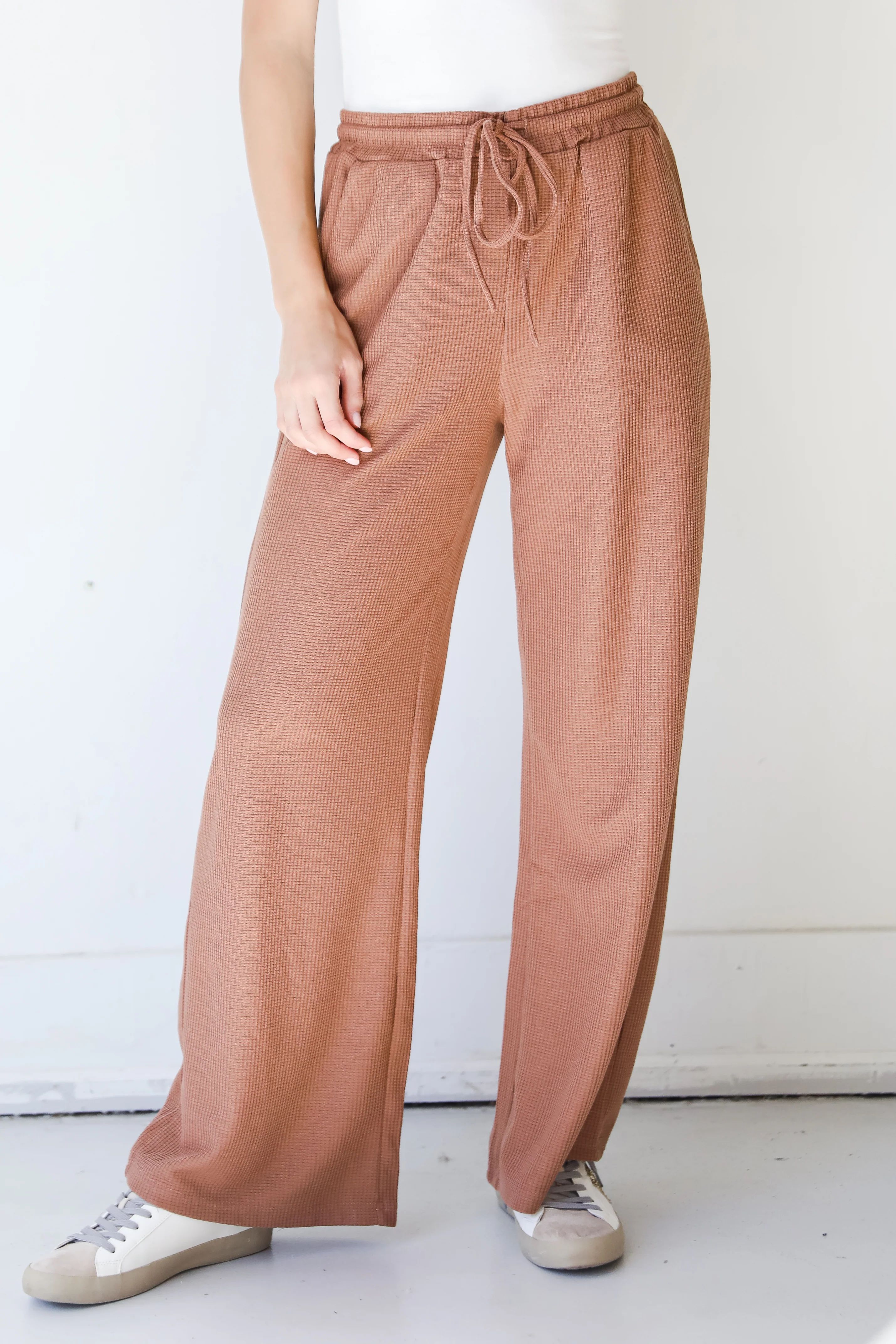 Maximum Relaxation Waffle Knit Pants | Dress Up