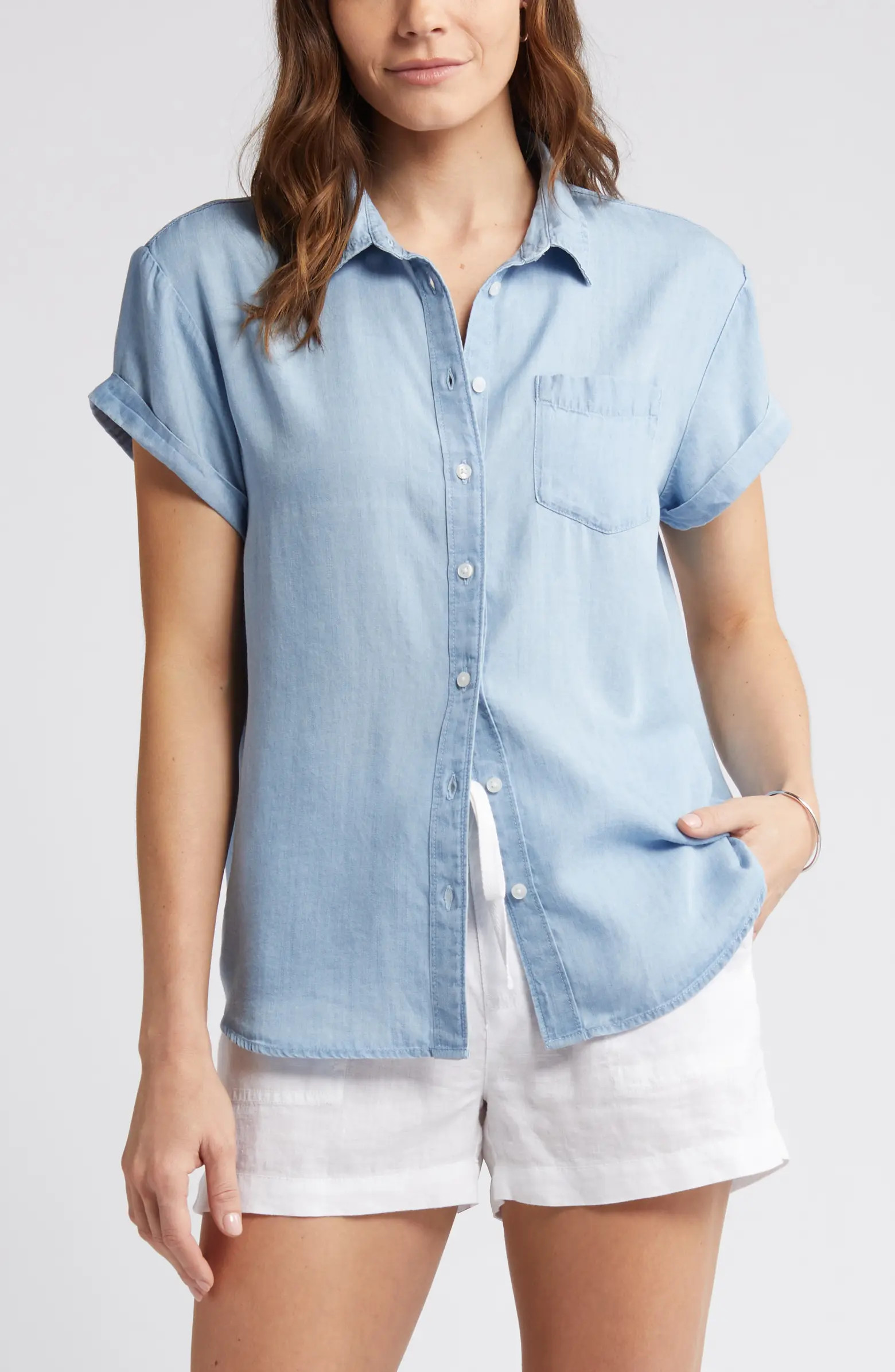 Chambray Camp Shirt | Nordstrom