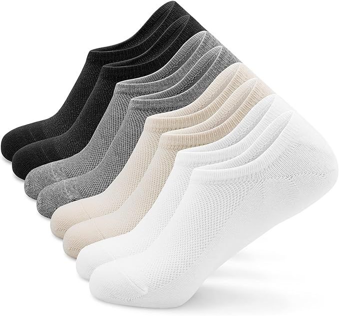 WindDancer No Show Women Socks, Low Cut Ankle Sock, Women Short Socks Casual Cotton Socks 5 or 8 ... | Amazon (US)