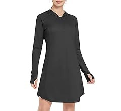 Amazon.com: BALEAF Women's UPF 50 Long Sleeve Beach Cover Up Dress Sun Protection Quick Dry Zip Summ | Amazon (US)