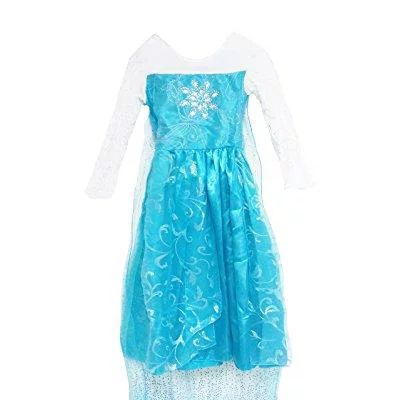 bskids frozen queen elsa princess halloween costume (4-5 years, blue) | Walmart (US)