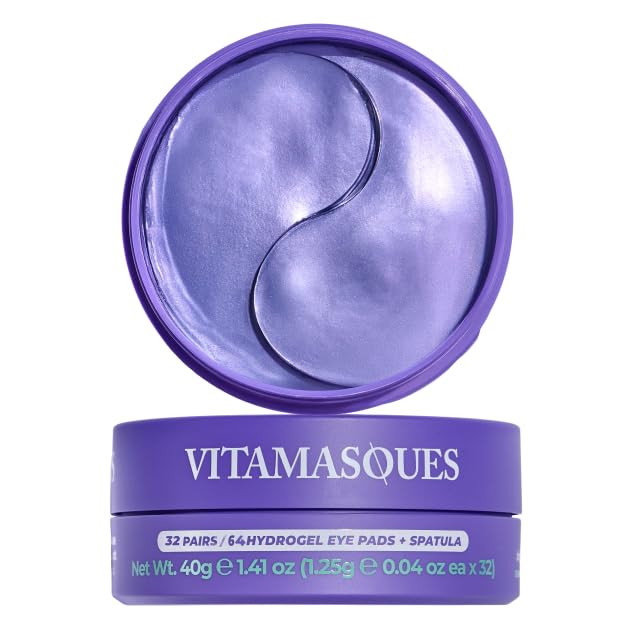 Vitamasques Lavender Hydrogel Eye Pads For Puffy Eyes & Dark Circles – Refresh in 15 minutes - ... | Amazon (US)