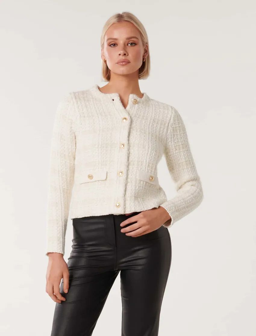 Amy Textured Knit Cardigan | Forever New (UK & IE)