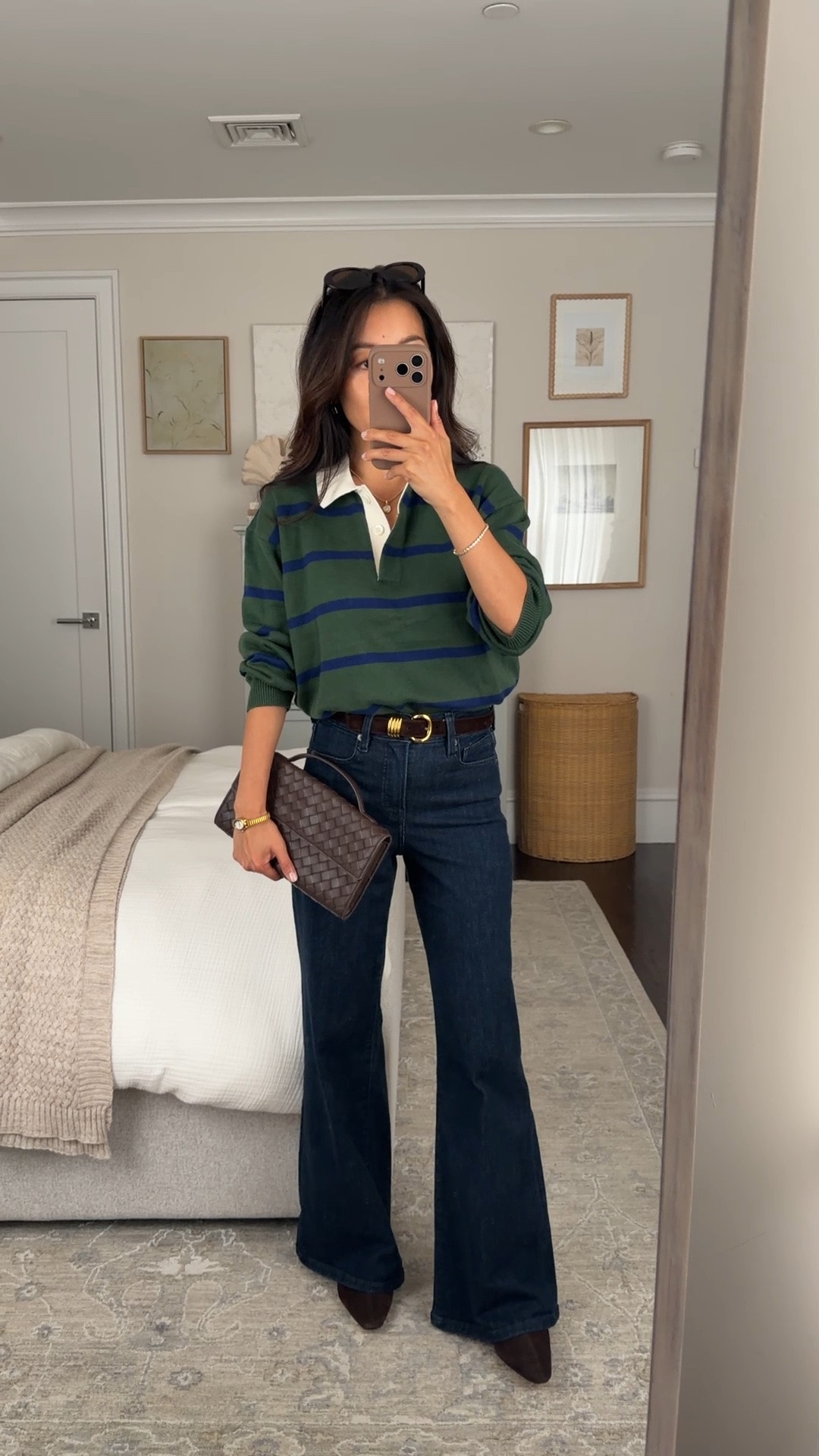 Shopbop sale on the sweater! Size info below
• Good American petite jeans sz 0, fits like 24/25 in other brands. 12.75" across waist, 10" rise, 28.25" inseam (correction from video: rise is the same as the jcrew trouser jeans. these are more stretchy)
• Alex Mill cotton sweater XS looser fit
• ankle boots 5.5 
• Madewell belt xxs & sunglasses 

Petite friendly jeans, fall outfit, easy autumn outfit

#LTKPetite #LTKSeasonal #LTKootd