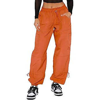 DISCIPBUSH Cargo Pants Women Baggy - Parachute Pants for Women, Rave Y2K Festival Outfits Hiking ... | Amazon (US)
