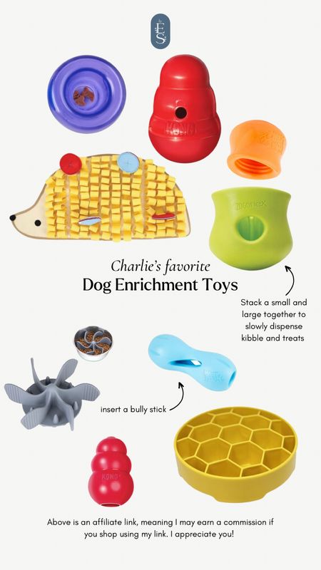 Canine enrichment toys to mentally stimulate your dog! Kong, west paw, outward hound 

#LTKfamily