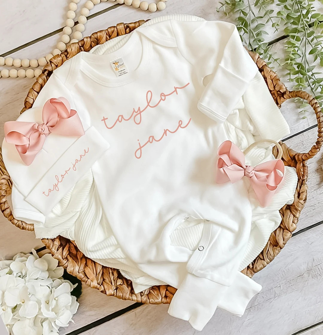 Newborn Girl Coming Home Outfit Baby Girl Coming Home Outfit Newborn Girl Coming Home Newborn Out... | Etsy (US)